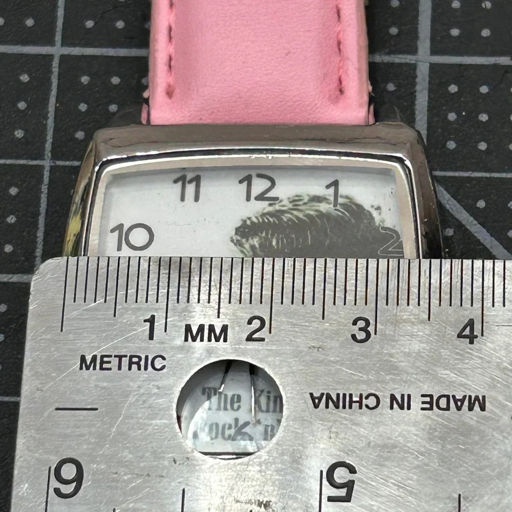 Elvis Presley The King of Rock n Roll Watch‎ Pink Strap Jack Daniels Back